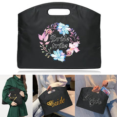 Bride Pattern Briefcase for 13 14 Inch Laptop Bag Office Totes Women Handbags
