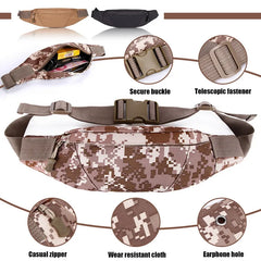 Men Fanny Pack Teenager Outdoor Sports Waist Bag Male Shoulder Bag