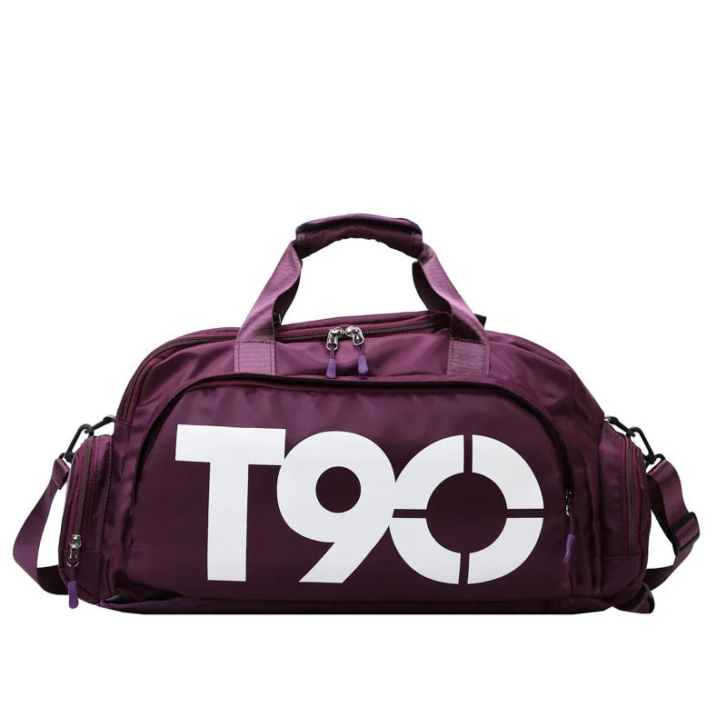 Outdoor Sport Gym Bag Backpack Waterproof Fitness Separate Space for Shoes T90