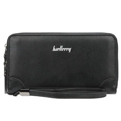 Men Wallets Large Capacity Double Zipper Clutch