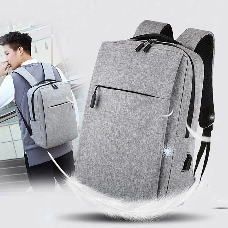 Men's USB Business Backpack Anti Theft Daypack