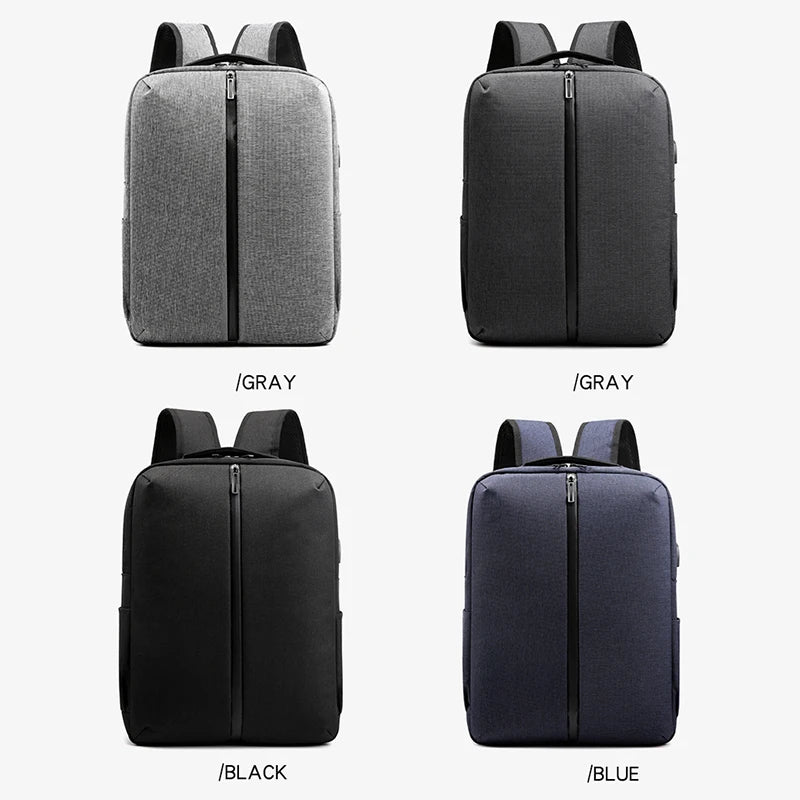 Men's Gray Business Backpack Laptop 13.3 Inch Urban Portable Bag