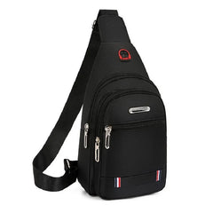 Men's Chest Bag Cross Border Fashionable Zip Male Shoulder Messenger Crossbody B
