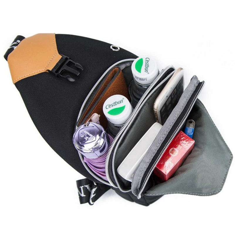 Men's Nylon Leisure Bag Stereotyped Compartment Business Package