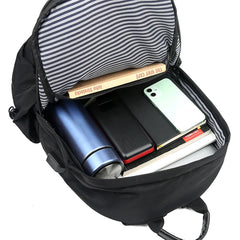 Men's Travel Bag High Backpack Charging Handbag Oxford Cloth Waterproof