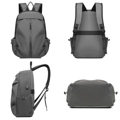 Men's Travel Bag High Backpack Charging Handbag Oxford Cloth Waterproof
