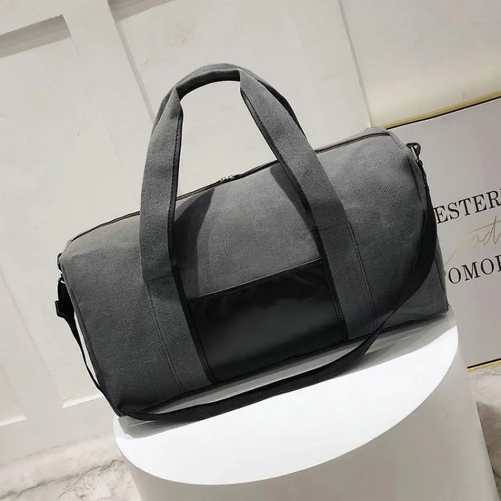 Large Capacity Travel Bag Canvas Portable Fitness Bag