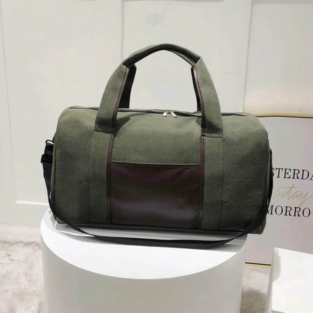 Large Capacity Travel Bag Canvas Portable Fitness Bag