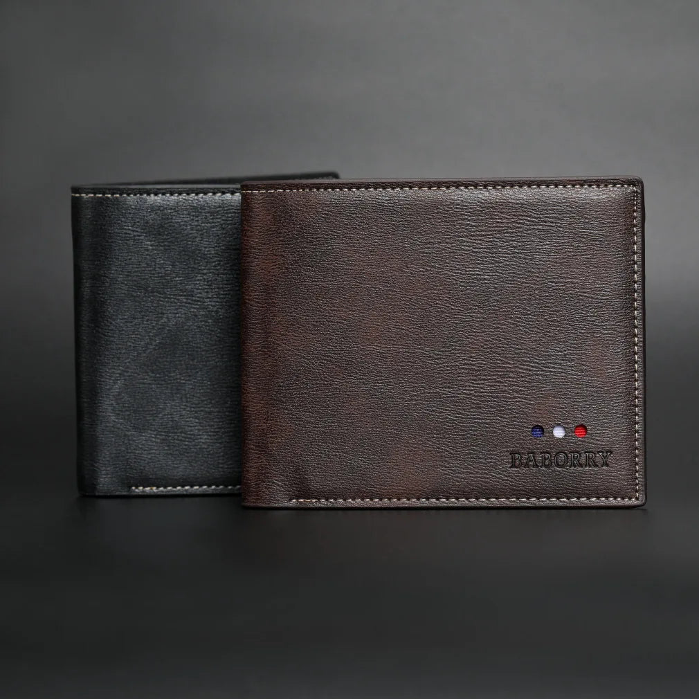 Men's Wallet Soft Leather Multi-function Short Wallet