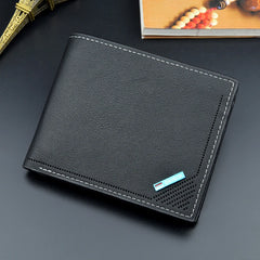 Men's Leather Multi-function Wallet Tide Short Men's Wallet