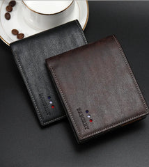 Men's Wallet Soft Leather Multi-function Short Wallet