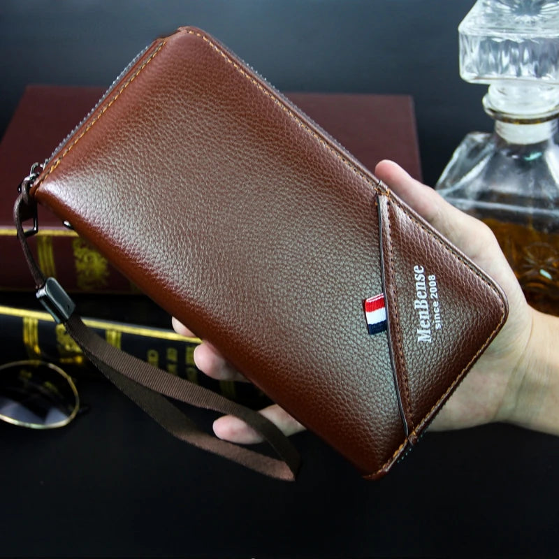 Men's Long Zipper Wallet Business Leisure Multi-card Bag