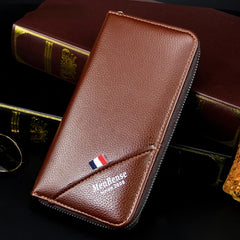 Men's Long Zipper Wallet Business Leisure Multi-card Bag