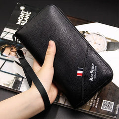 Men's Long Zipper Wallet Business Leisure Multi-card Bag