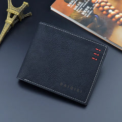 Men's Short Retro Thin Frosted Wallet Male Youth Large Capacity