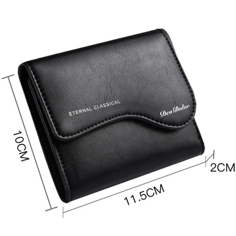 Men's Short Wallet Zipper Multifunction Business Wallet