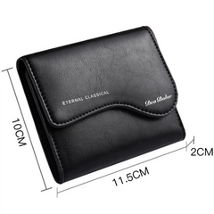 Men's Short Wallet Zipper Multifunction Business Wallet