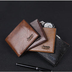 Men's Wallet Solid Half Fold Large Capacity Waterproof Practical Wallet