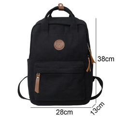 Canvas College Backpack Outdoor Travel Bag Girl Boy Laptop Student School