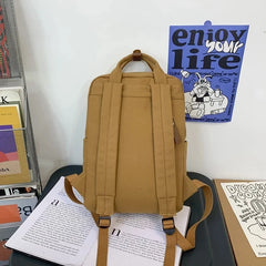 Canvas College Backpack Outdoor Travel Bag Girl Boy Laptop Student School