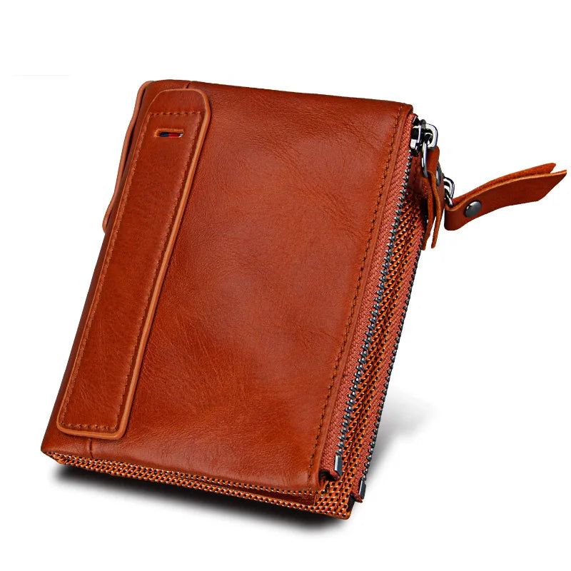 RFID Blocking Leather Men Wallet Purse Identity Protection MRF32
