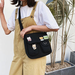 Japanese Harajuku Wild Style Canvas Shoulder Bag