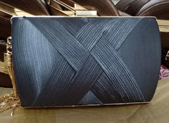 Metal Tassel Clutch Bag With Chain Shoulder Handbag Silk Purse Evening Bag