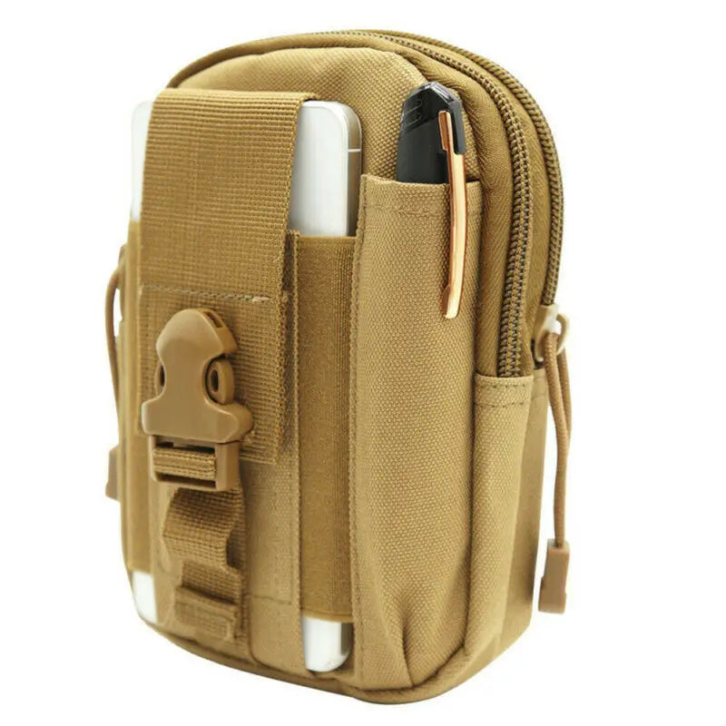 Military Tactical Molle Waist Belt Pack Fanny Phone Pouch