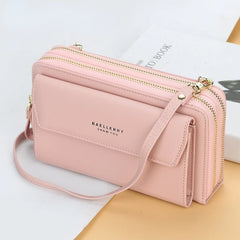 Mini Crossbody Shoulder Bag for Women with High Cell Phone Pocket