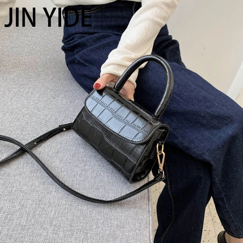 Mini Stone Pattern PU Leather Shoulder Crossbody Bags for Women