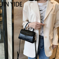 Mini Stone Pattern PU Leather Shoulder Crossbody Bags for Women