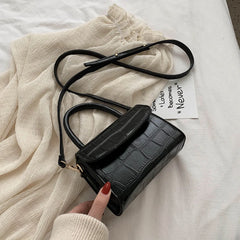 Mini Stone Pattern PU Leather Shoulder Crossbody Bags for Women