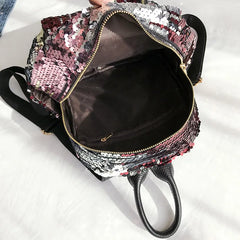 Sequins Backpack School Backpack For Teenager Girl Women Shoulder Bags