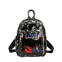 Sequins Backpack School Backpack For Teenager Girl Women Shoulder Bags