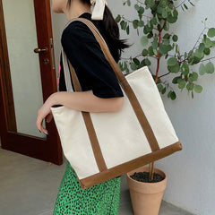 Monogram Canvas Tote Bag Embroidered Name Boat Tote Hen Party Gift