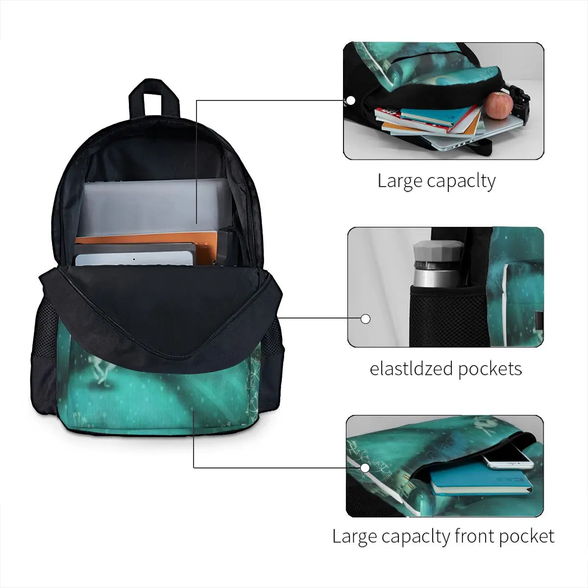 Moon Hare Waterproof Backpack for Men and Women