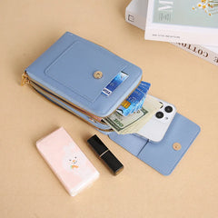 Women Touch Screen Mobile Bag Wallet Outdoor Shoulder Messenger Bag