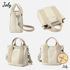 Japanese Large Capacity Canvas Crossbody Bag with Zipper