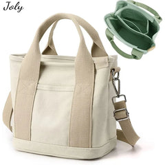 Japanese Large Capacity Canvas Crossbody Bag with Zipper