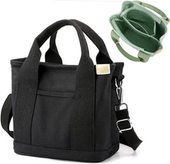Japanese Large Capacity Canvas Crossbody Bag with Zipper