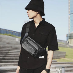 Men's Waist Pack Shoulder Messenger Bag Waterproof Cycling Travel Chest Bag