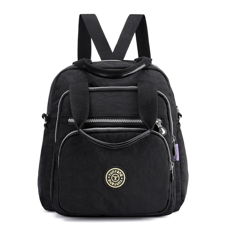 Waterproof Nylon Women Handbag & Backpack Laptop School Bags