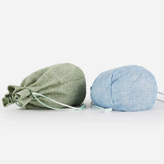 Round Bottom Jute Linen Drawstring Bags Pouch Gift Bag