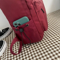 Nylon Backpack Women School Backpack Teen Girl School Bags Female