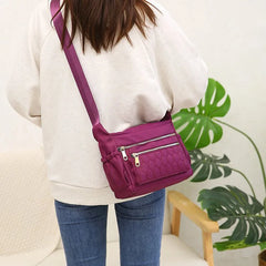 Nylon Diagonal Crossbody Bag for Women