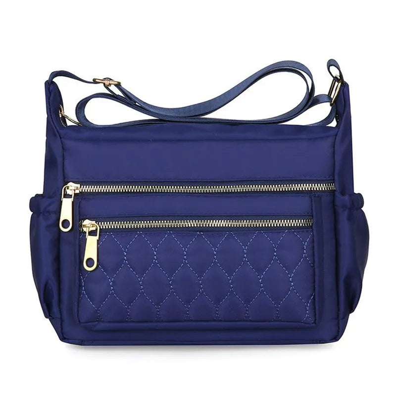 Nylon Diagonal Crossbody Bag for Women