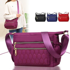 Nylon Diagonal Crossbody Bag for Women