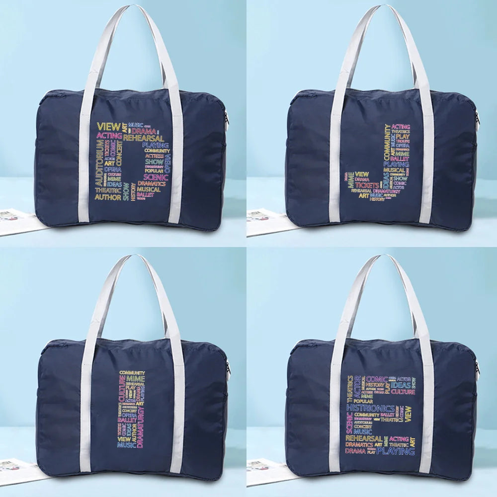 Nylon Travel Bag Unisex Clothes Organizers Large Capacity Duffle