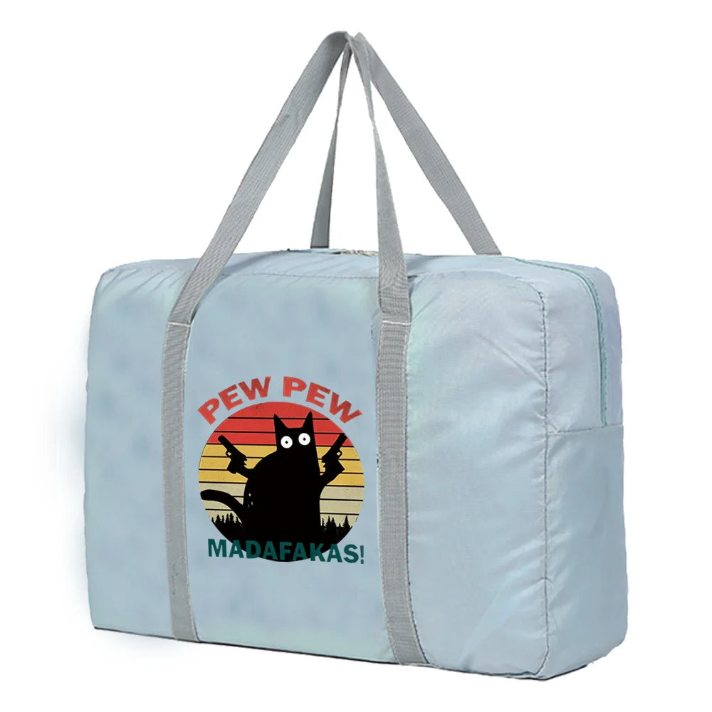 Nylon Foldable Travel Bags WaterProof Weekend Organizer Unisex Handbags