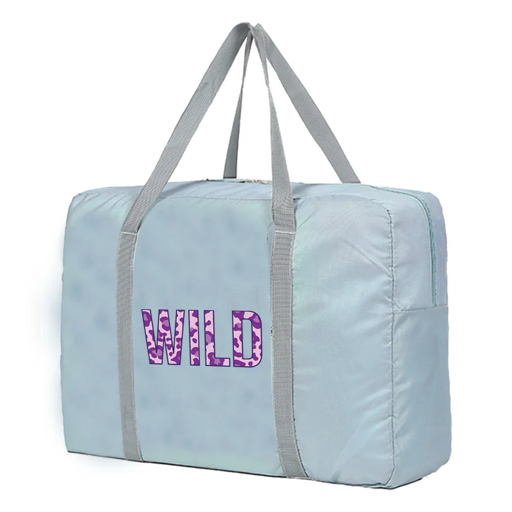 Nylon Foldable Travel Bags Waterproof Weekend Organizer Large Capacity